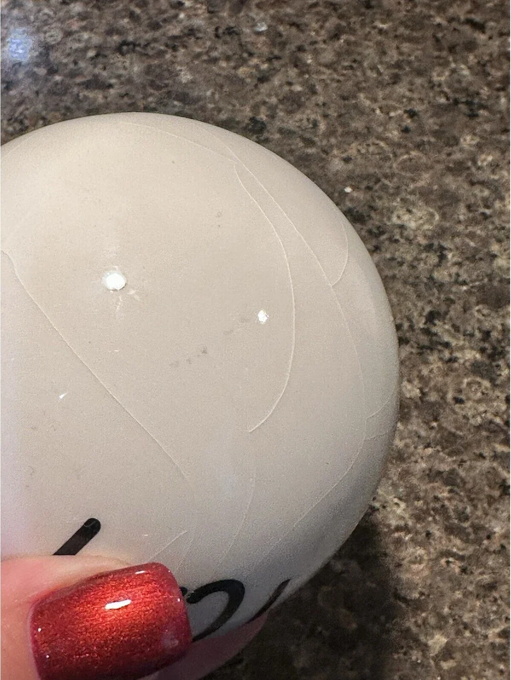 Ceramic LOVE Sphere Orb Rae Dunn Style White Farmhouse Valentine Tier Tray Deco